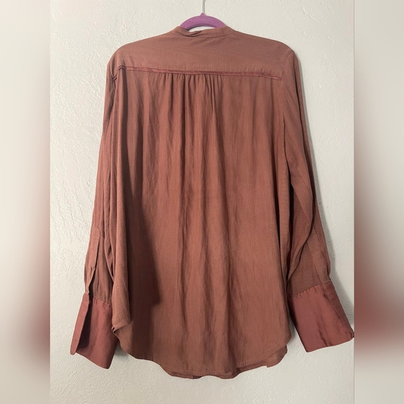 EUC🔹️Free People Peasant Blouse/Tunic Top Large - Picture 3 of 5